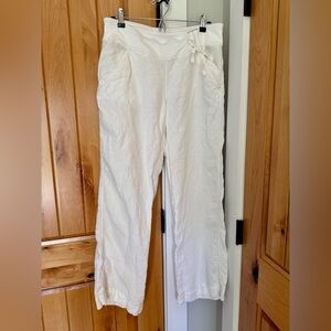 Athleta wide leg linen pants